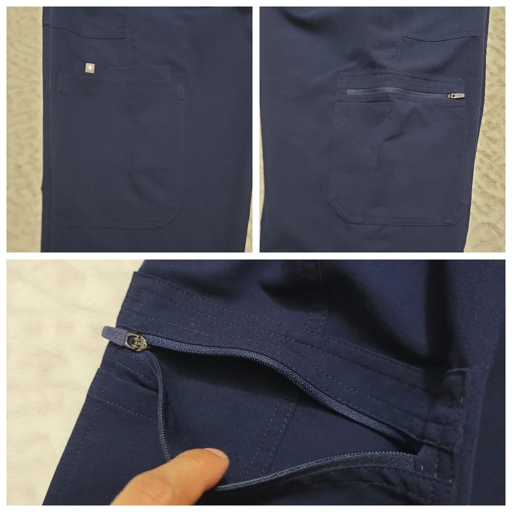 FIGS- Cairo Cargo Scrub Pants Men's Navy Blue Size XXL Medical Nurse Doctor